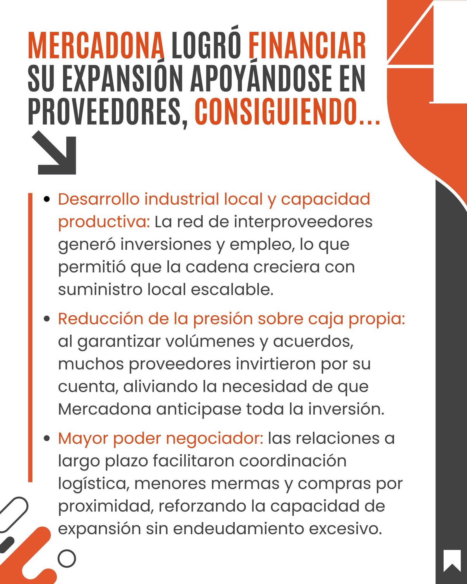 Alianzas con Proveedores: Financiación en la cadena de valor (Modelo Mercadona) — imagen 4