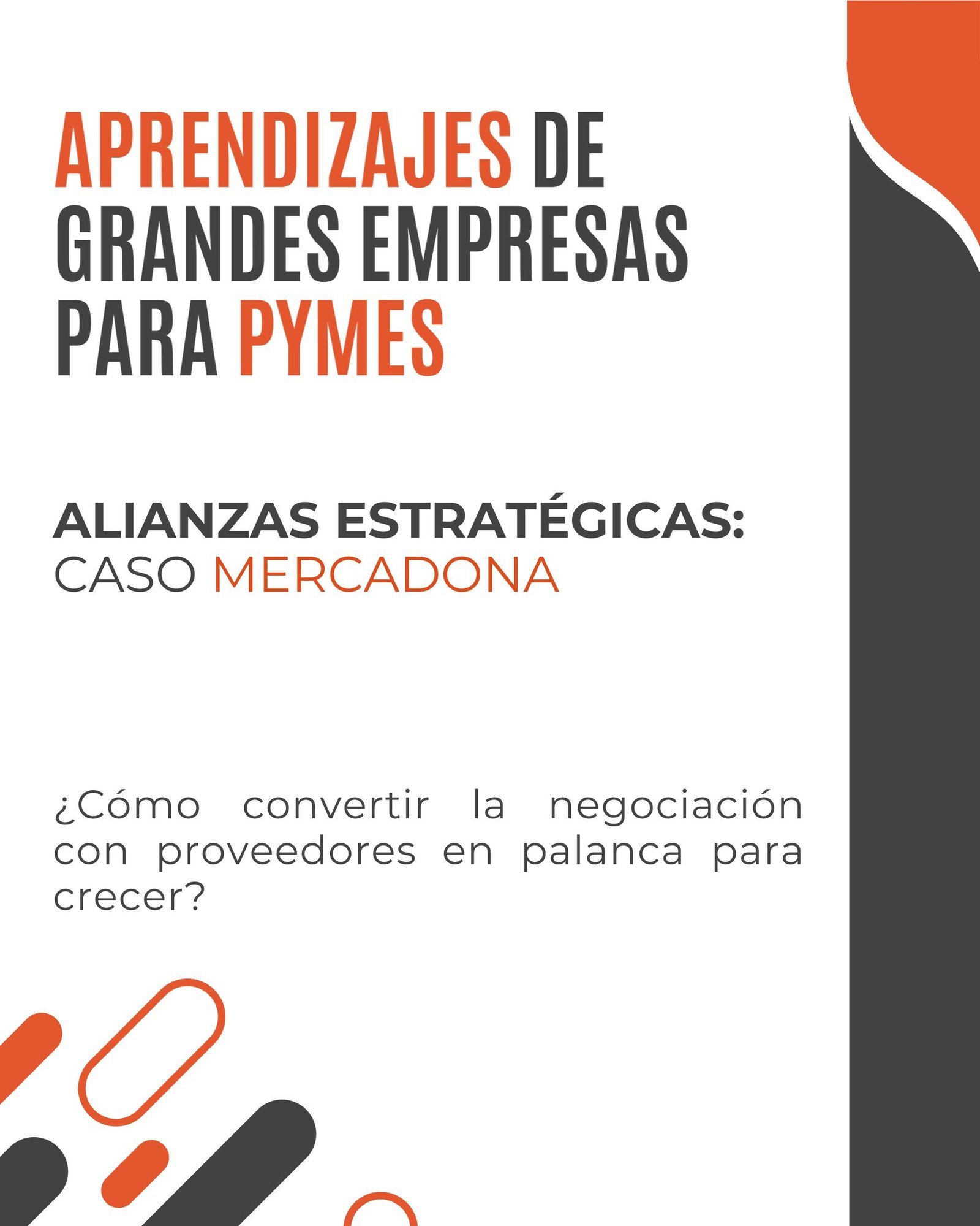 Alianzas con Proveedores: Financiación en la cadena de valor (Modelo Mercadona)